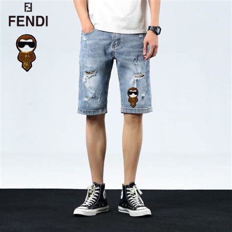 fendi jean shorts|fendi denim jumpsuit.